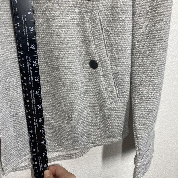 Slvdr Jacket Mens Medium Gray Shirt Jacket Shacket Zip Chest Pocket Lined Snaps - Picture 9 of 16